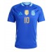 Maillot de foot Argentine Lionel Messi #10 Extérieur vêtements Copa America 2024 Manches Courtes